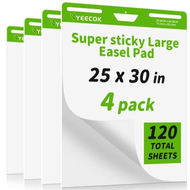 Imagem de Almofada de cavalete YEECOK Sticky 63,5 cm x 76,2 cm 30 folhas e 4 almofadas