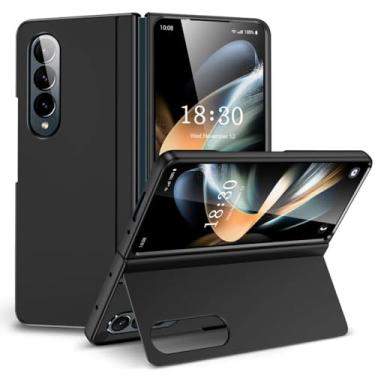 Imagem de Para samsung galaxy z fold 5 caso ultra fino suave pc dobrável suporte capa traseira para galaxy z fold 4 5, w5, para z fold 5