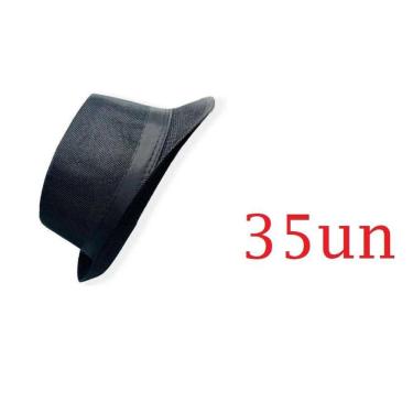 Imagem de Chapéu Malandro Preto Panama Palha- 35Un