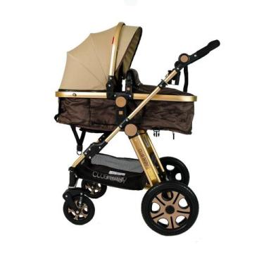 Imagem de Carrinho de bebê Golden Club Baby Dourado / Design Premium / Envio Ime