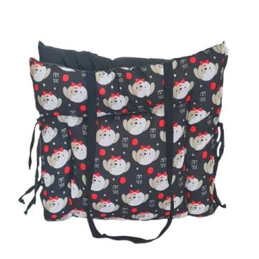 Imagem de Colchonete Pet Hanna 2 em 1 Impermeavel Pop Dog Preto - ComfortPet