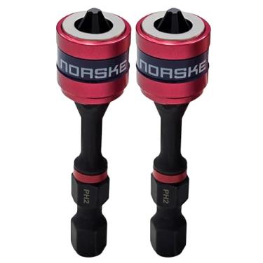 Imagem de Norske Tools NIBCI331 Suporte magnético para parafuso de colarinho flutuante Nº 2 PH (2 peças embaladas) Classificação de impacto para uso pesado