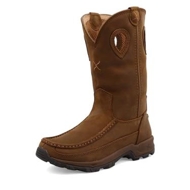 Imagem de Twisted X Bota feminina estilo caminhante Western Moc Toe, Sela envelhecida, 6