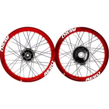 Imagem de Roda Par Aro Alumínio Viper Aero 4mm Titan Fan Start 150 160 DISCO