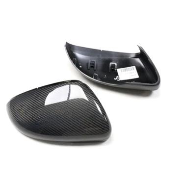 Imagem de Compatível para VW GOLF 6 MK6 Touran BORA Passat 2009-2015 Fibra de carbono Capas de espelho retrovisor de carro Acessórios de acabamento para veículo(A)