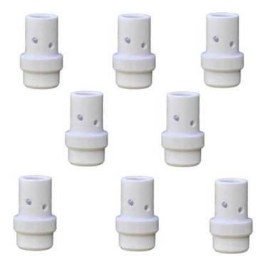 Imagem de Kit 8 Difusor de Gás Nylon para Tocha MIG MB 36KD / TBI 360 - Maqpoint