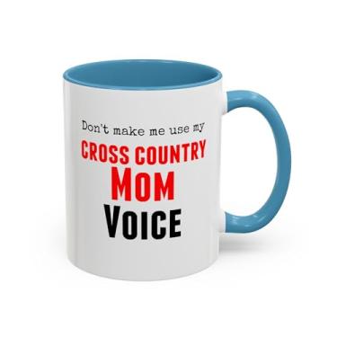 Imagem de Caneca de café Cross Country Mom - presente para corredores, entusiastas de esportes, mães, amantes de fitness, equipes de cross country