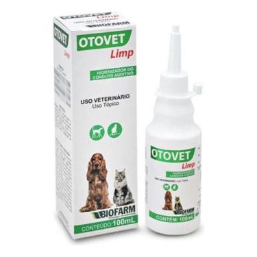 Imagem de Otovet Limp 100 Ml Biofarm Higienizador Auditivo Cães Gatos - 0,100
