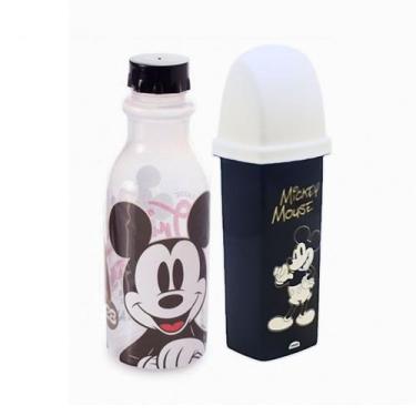 Imagem de Kit Escolar Garrafa de Água Infantil 500 ML e Porta Escova de Dente In