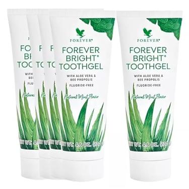 Imagem de kit 05 Unidades Forever Bright Toothgel Gel dental sem flúor Creme Dental Menta e Hortelã