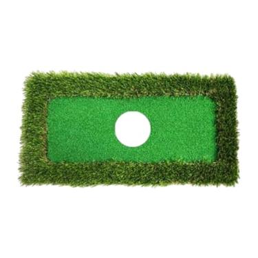 Imagem de Deevoka Float Golf Green Supplies Game Portable Turf lascando um tapete verde para atividades ao ar livre quintal esportes aquáticos quintal, Apenas Tapete