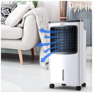 Imagem de Climatizador de Ar COSTWAY, 3 Velocidades, Controle Remoto, Branco 110V