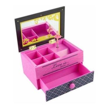 Imagem de Porta Joias Com Gaveta Caixa De Música Bailarina 6023-2 - UnyHome