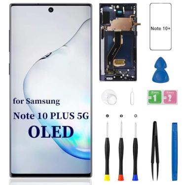 Imagem de Substituição de tela OLED para Samsung Galaxy Note 10 Plus 4G 5G com moldura OLED Touch Display digitalizador de 6,8 polegadas [OLED, NÃO LCD] com kit de ferramentas de reparo SM-N975 SM-N976 Series