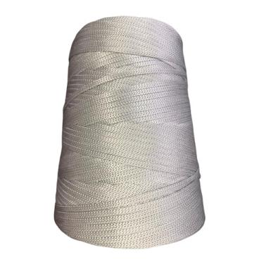 Imagem de Fio Náutico Cordão 5mm: 500g – Ideal para Crochê, Tricô, Macramê e Artesanato – 100% Polipropileno – Bastos e Bazani (Cinza)