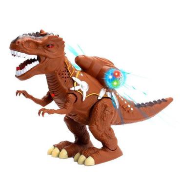 Imagem de Dinossauro Cibernético Rex Que Anda E Solta Fumaça Luz Som