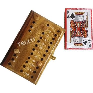 Imagem de Estojo para Jogo de Truco com Baralho e Marcador - Cód. 9012