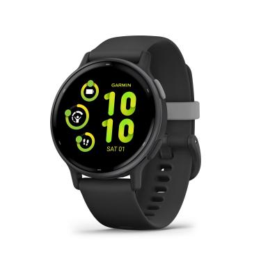 Imagem de Monitor Cardíaco de Pulso com GPS Garmin Vivoactive 5 Preto com pulseira de silicone Preta