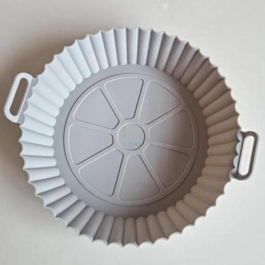 Imagem de Cesto Forma de Silicone AirFryer 20cm Protetor Antiaderente Cesta Frit