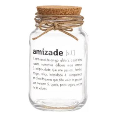 Imagem de Pote 500ml Hermético Vidro Com Tampa De Rolha Para Armazenar Temperos,