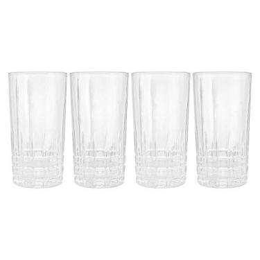 Imagem de Jogo de Copos de Cristal Transparente Calcutá 370ml 4 peças - Lyor