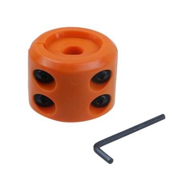 Imagem de Nicerity Tampa de gancho de cabo de guincho para carrinho de golfe ATV, protetor de linha de corda de borracha para caminhão UTV ORV SUV, laranja