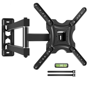 Imagem de HOELLL Suporte de parede para TV Full Motion - Suporte de TV para TVs de 23 a 55 polegadas com extensão giratória e inclinada, suporte para monitor de televisão com braços articulados, VESA máximo de