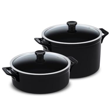 Imagem de Conjunto de Panelas de Indução Italiano G, Clear, Preto