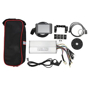 Imagem de 30A Controlador de Onda Senoidal com Fio de Luz LCD8H Painel Thumb Throttle para 1000W Motor DIY Bicicletas Elétricas Scooters Elétricos Bicicletas Dobráveis ABS Borracha Alumínio