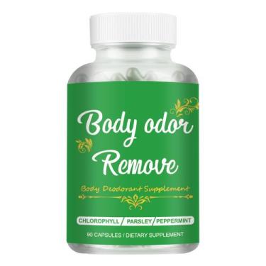 Imagem de Suplemento para desodorização corporal de clorofila 90 cápsulas - wuli