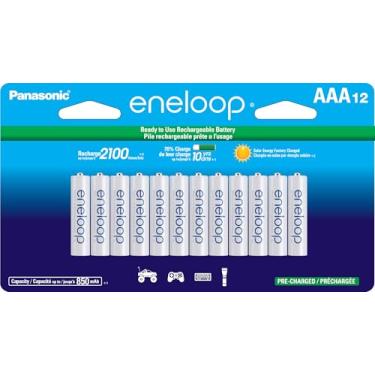Imagem de Pilha AAA recarregável pré-carregada Panasonic BK-4MCCA12FA eneloop, pacote com 12