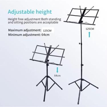 Imagem de Tripe pedestal estante suporte partitura tablet ajustavel - Yeet