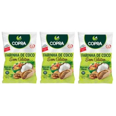 Imagem de Kit 3uni Farinha de Coco 100gr - Copra