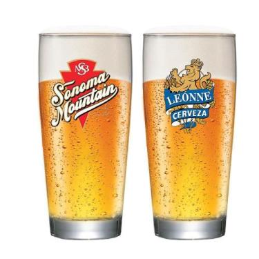 Imagem de Jogo De Copos Prime P Frases Rótulo Para Cerveja 220ml 2 Pcs Ruvolo