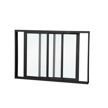 Imagem de Janela De Correr Abertura Dupla Premium 3 Folhas Vidro Liso 100x200cm Crv Portas E Janelas