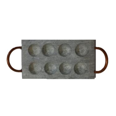 Imagem de Provolera Retangular Pedra Sabão Pra Queijos 8 Furos 21X12Cm