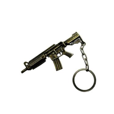 Imagem de Chaveiro Metralhadora M4 Ouro Velho