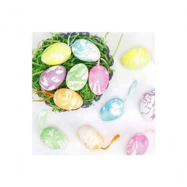 Imagem de Enfeite Decorativo Páscoa 30 Ovos Pendentes Coloridos