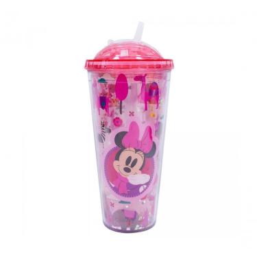 Imagem de Copo Disney Minnie Com Cubos De Gelo 600ml Acrílico
