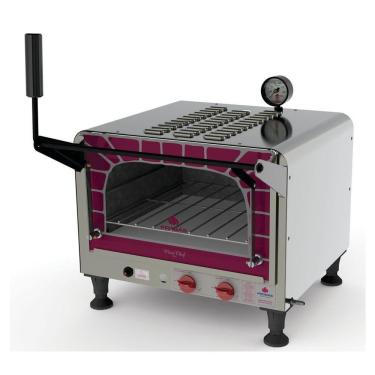 Imagem de Forno Refratário Mini Chef Progás A Gás Aço Inox Prp-400g Style
