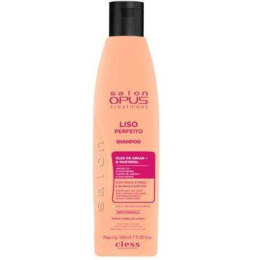 Imagem de Shampoo Liso Perfeito Salon Opus 350ml Cless limpa nutre dá brilho e d