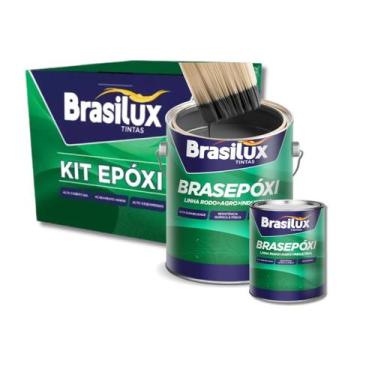 Imagem de Tinta Epoxi Brasilux Galão 3,6l P/ Banheiro/cozinha, CINZA MÉDIO