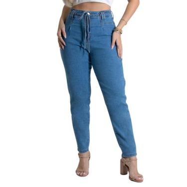 Imagem de Calça Jeans Sawary Mom - 279842 Azul, Azul, 36