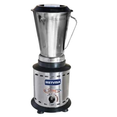 Imagem de Liquidificador Alta Rotacão 1,5 Litros Metvisa em Inox 5 Velocidade 80