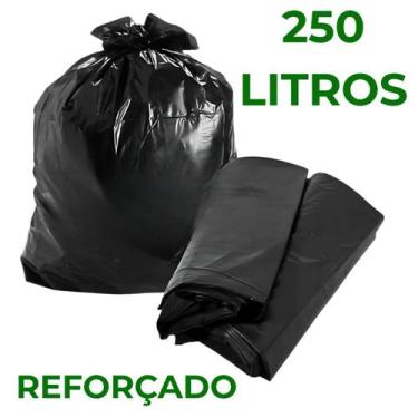 Imagem de Saco De Lixo 250 Litros Reforçado Condomínios Hotéis Pousadas Restaura