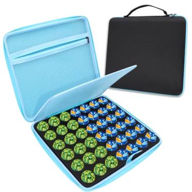 Imagem de FCDYLBD Estojo Organizador De Brinquedos Compatível Com Bonecos Bakugan/Bakucores/Bonecos Batalha/Cartas Colecionáveis/Minibrinquedos/Bonecas Pequenas, Recipiente Rígido Para Transporte E Organizaçã