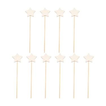 Imagem de 10 Peças De Varinha Mágica Para Fazer Sua Princesa, Bastão Fada Em Formato Estrela, Artesanato Madeira Inacabado, Arte, Cosplay, Festa À