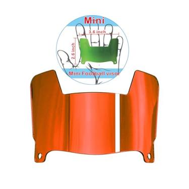 Imagem de DUTYBOD Mini Viseira Transparente Para Capacete De Futebol Com Clipes, Ajuste Universal Colecionadores E Expositores (Vermelho Espelhado)