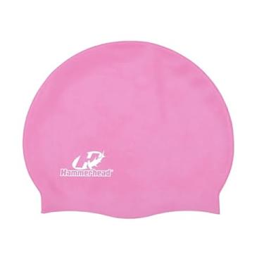 Imagem de Kit Maiô Macaquinho Natação Infantil Juvenil E Touca Silicone Impermeável (Rosa - Touca Rosa, 12)