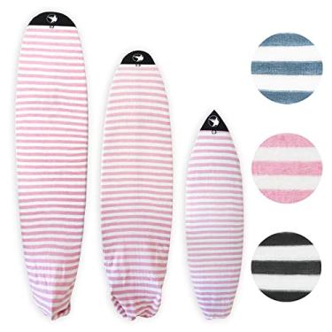 Imagem de PAMGEA Capa Para Prancha De Surfe Surf Squared 10'6", Elástica E Leve, Bolsa Stand-Up Paddle, Protetora Curta, Longa, Híbrida, Wakesurf, Acessório Surfe, Rosa